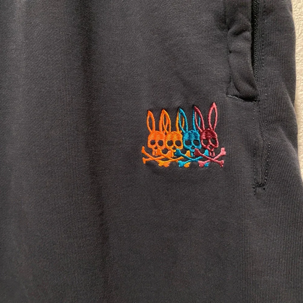 Psycho Bunny Men's XL Gray Jogger Pants Embroidered‎ Logo Casual Lounge